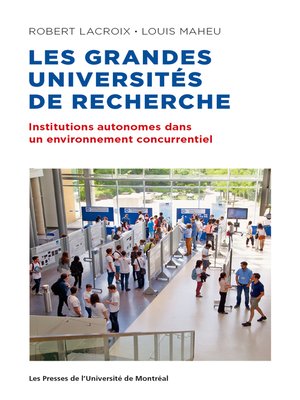 cover image of Les grandes universités de recherche